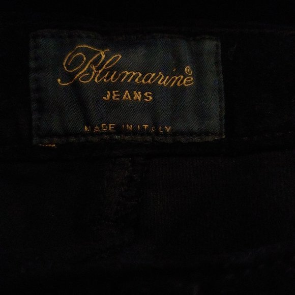 Blumarine Black Velvet Control High Waist Straight skinny Pants 38T - Picture 11 of 15